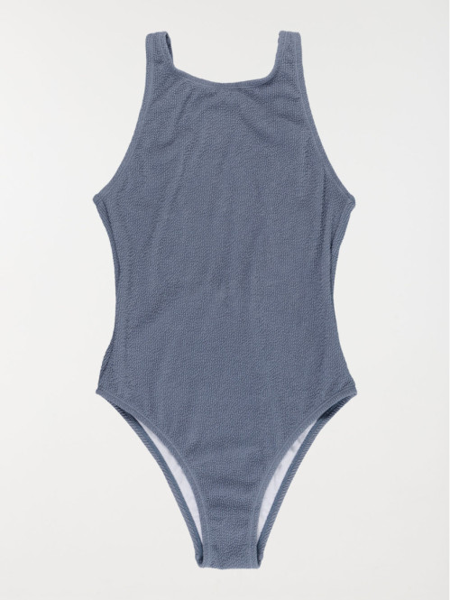Maillot de bain uni 1 pièce (XXS-M)