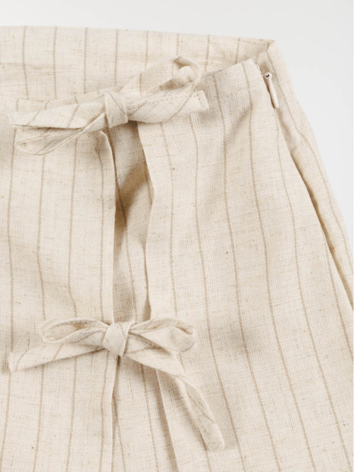 Jupe short à rayures fille...