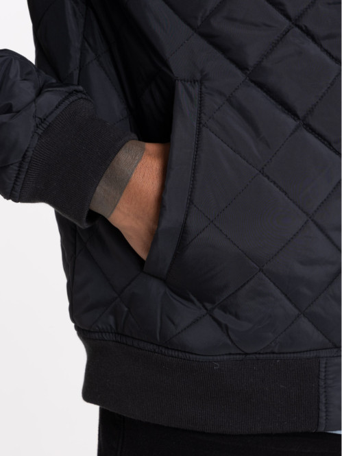 Bombers matelassé noir homme Bombers matelassé noir homme