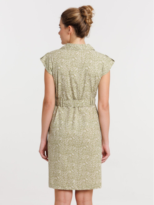 Robe imprimée ceinturée femme Robe imprimée ceinturée femme