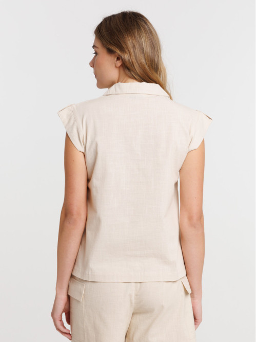 Blouse sans manches femme