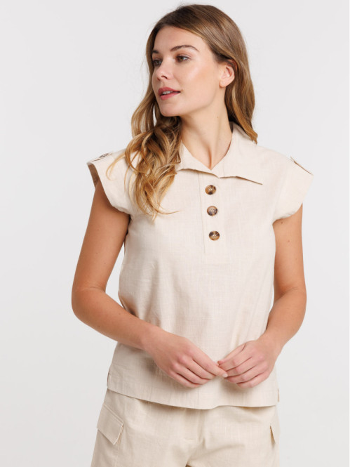 Blouse sans manches femme