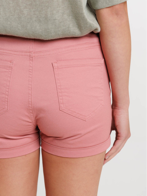 Short basique bois de rose femme Short basique bois de rose femme