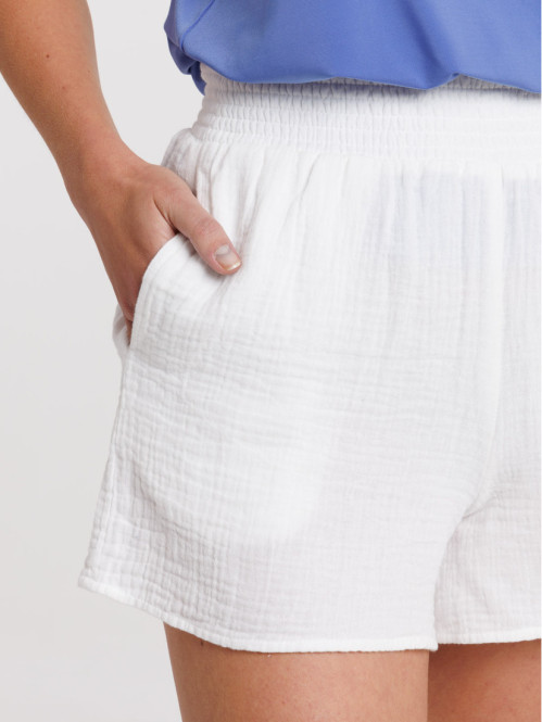 Short double gaze de coton...