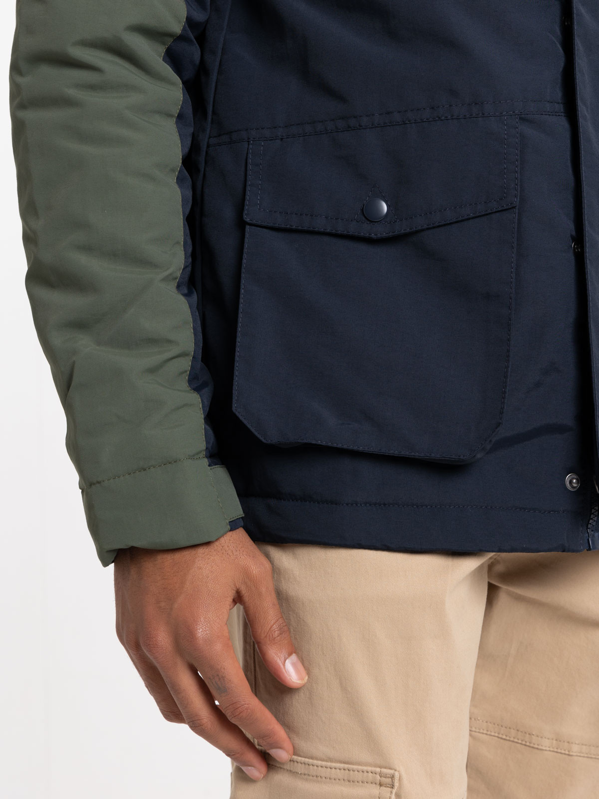 Veste bicolore à capuche homme Veste bicolore à capuche homme