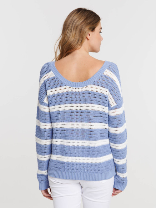 Pull réversible rayé femme Pull réversible rayé femme