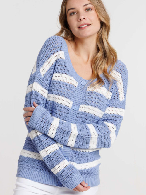 Pull réversible rayé femme Pull réversible rayé femme