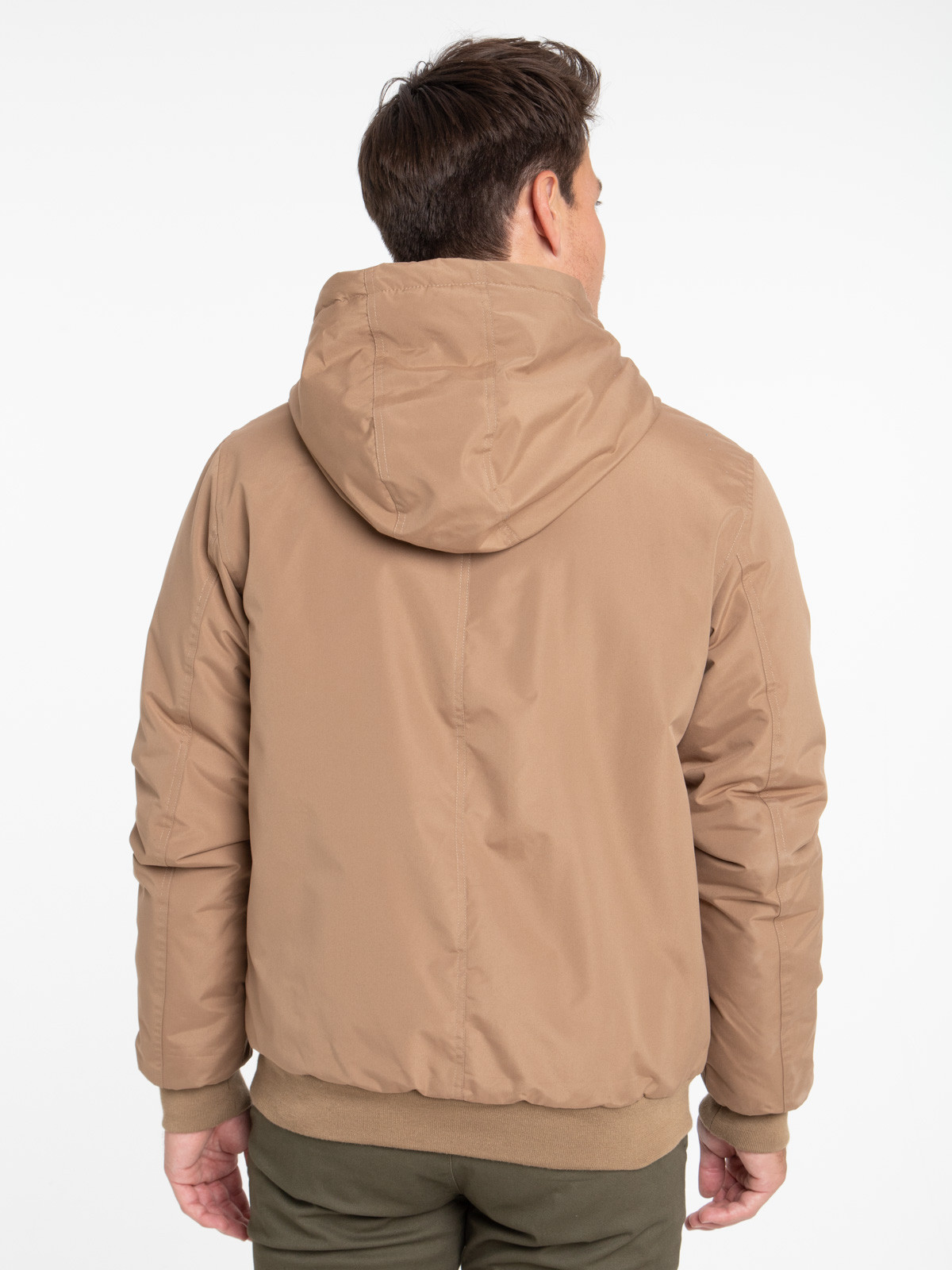 Blouson coloris café foncé homme