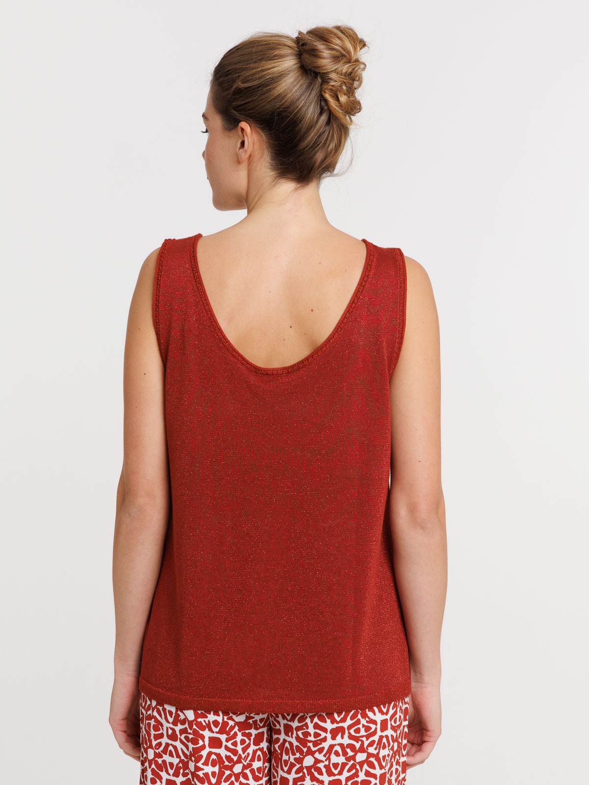 Débardeur maille tricot sienne femme