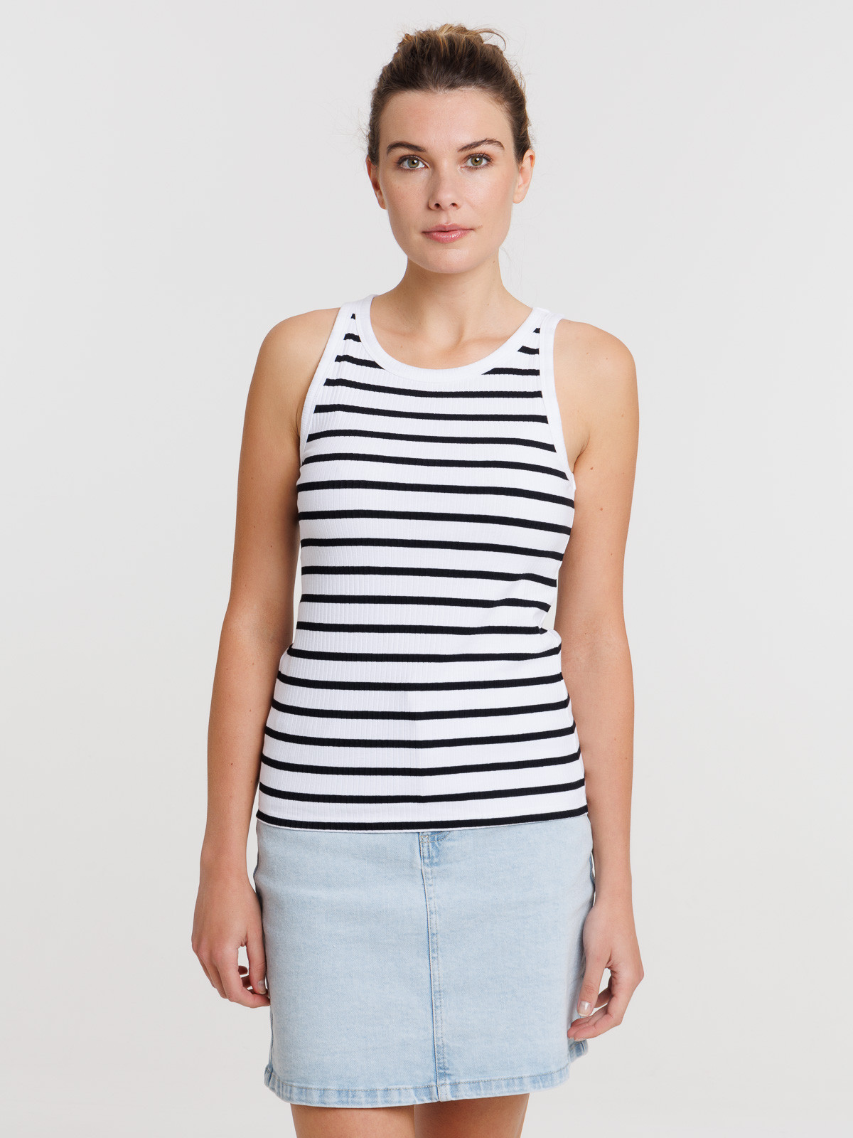 Débardeur côtelé femme