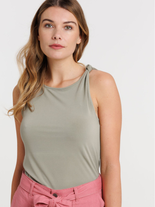 Débardeur bretelle noeud femme