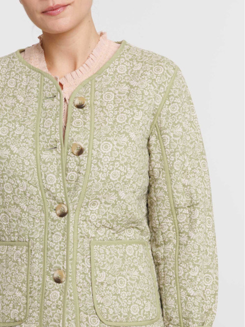 Veste imprimée boutonnée femme