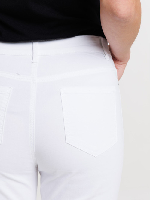Pantalon bootcut blanc femme Pantalon bootcut blanc femme