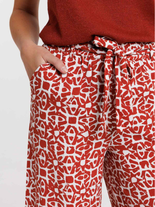 Pantalon imprimé graphique...