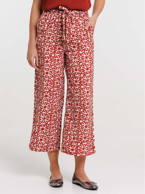 Pantalon imprimé graphique...