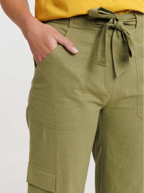 Pantalon cargo olive verte...