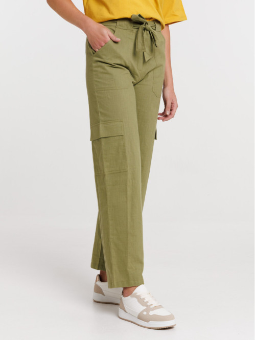 Pantalon cargo olive verte...