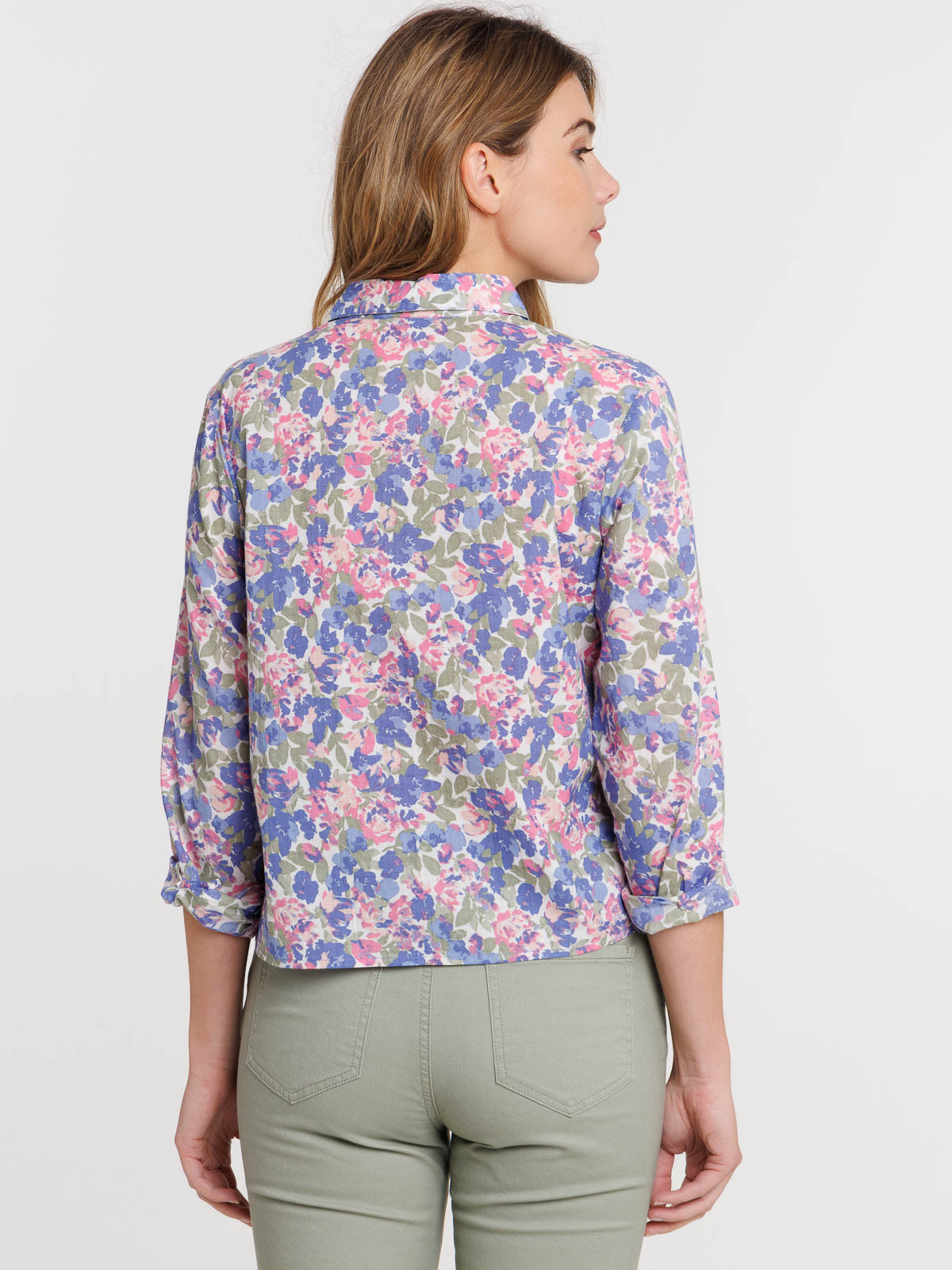 Chemise femme imprimée fleurie Chemise femme imprimée fleurie