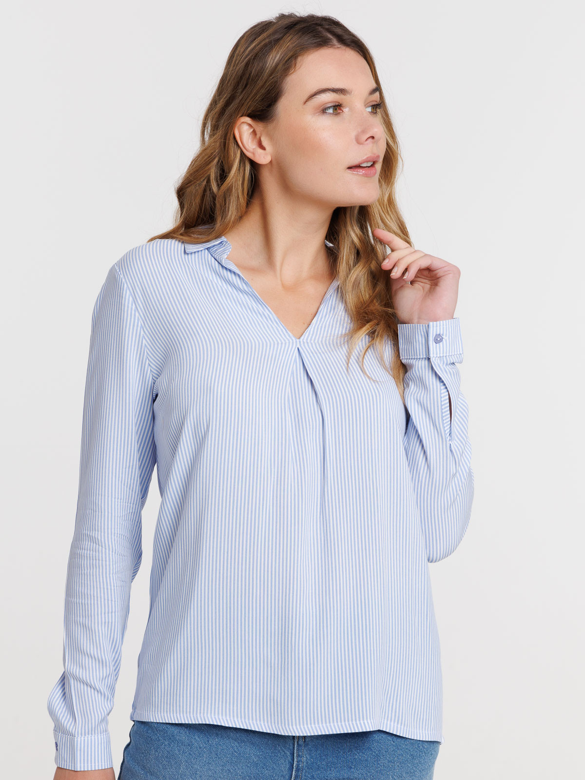 Blouse rayée manches longues femme Blouse rayée manches longues femme