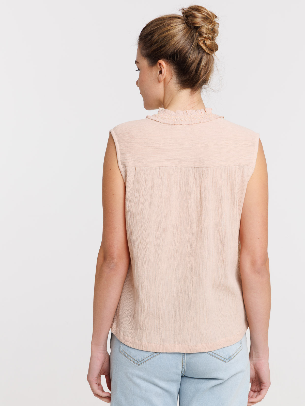 Blouse col smocké femme Blouse col smocké femme
