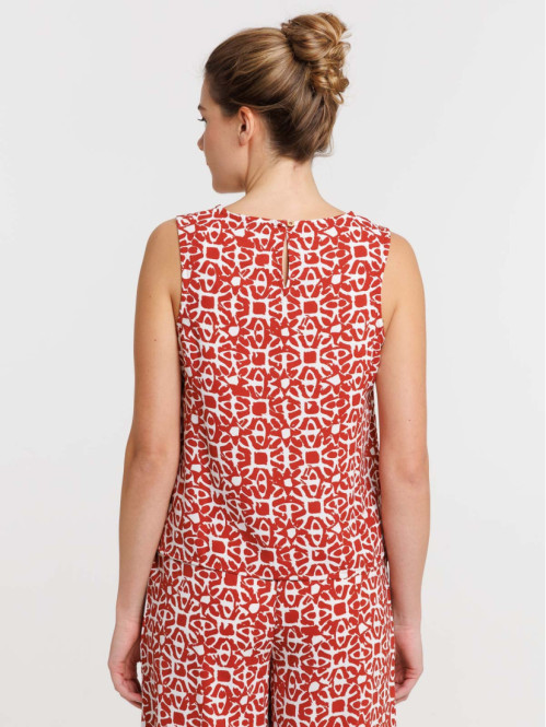 Top imprimé graphique...