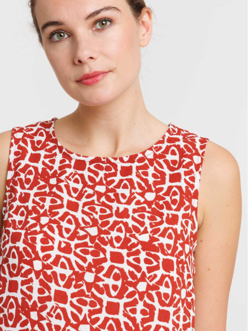 Top imprimé graphique...