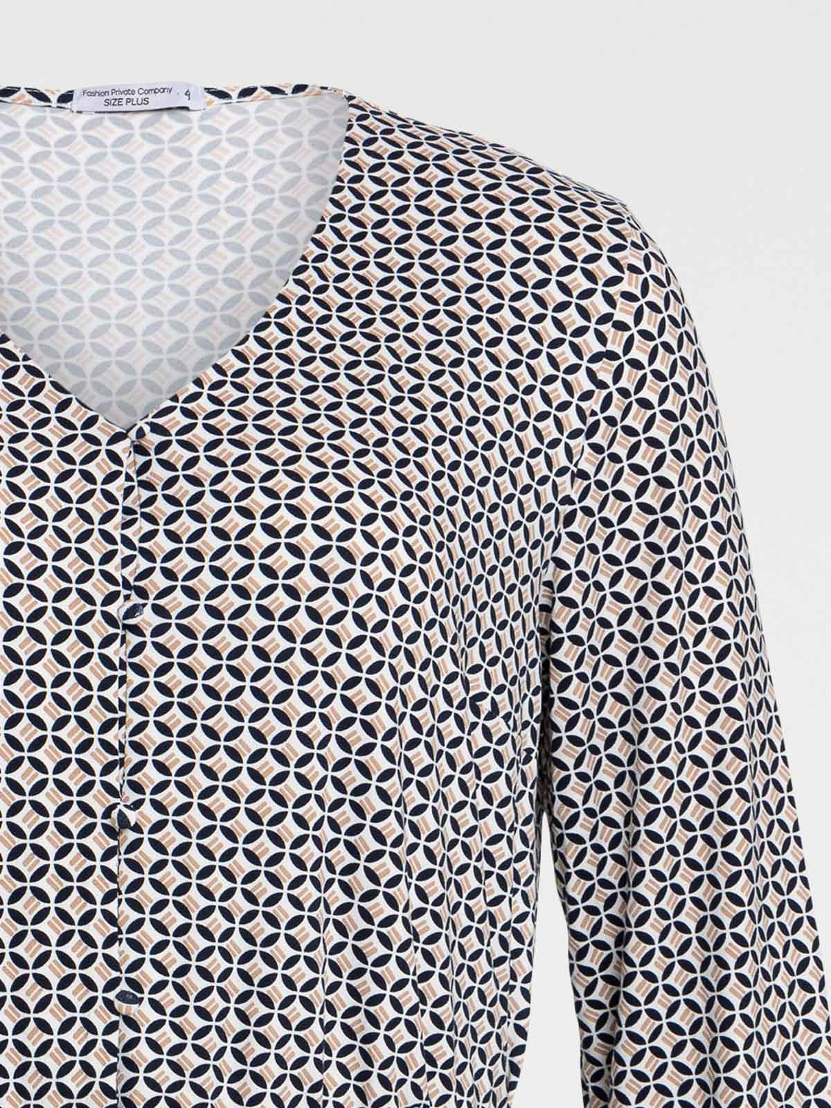 Robe graphique grande taille femme