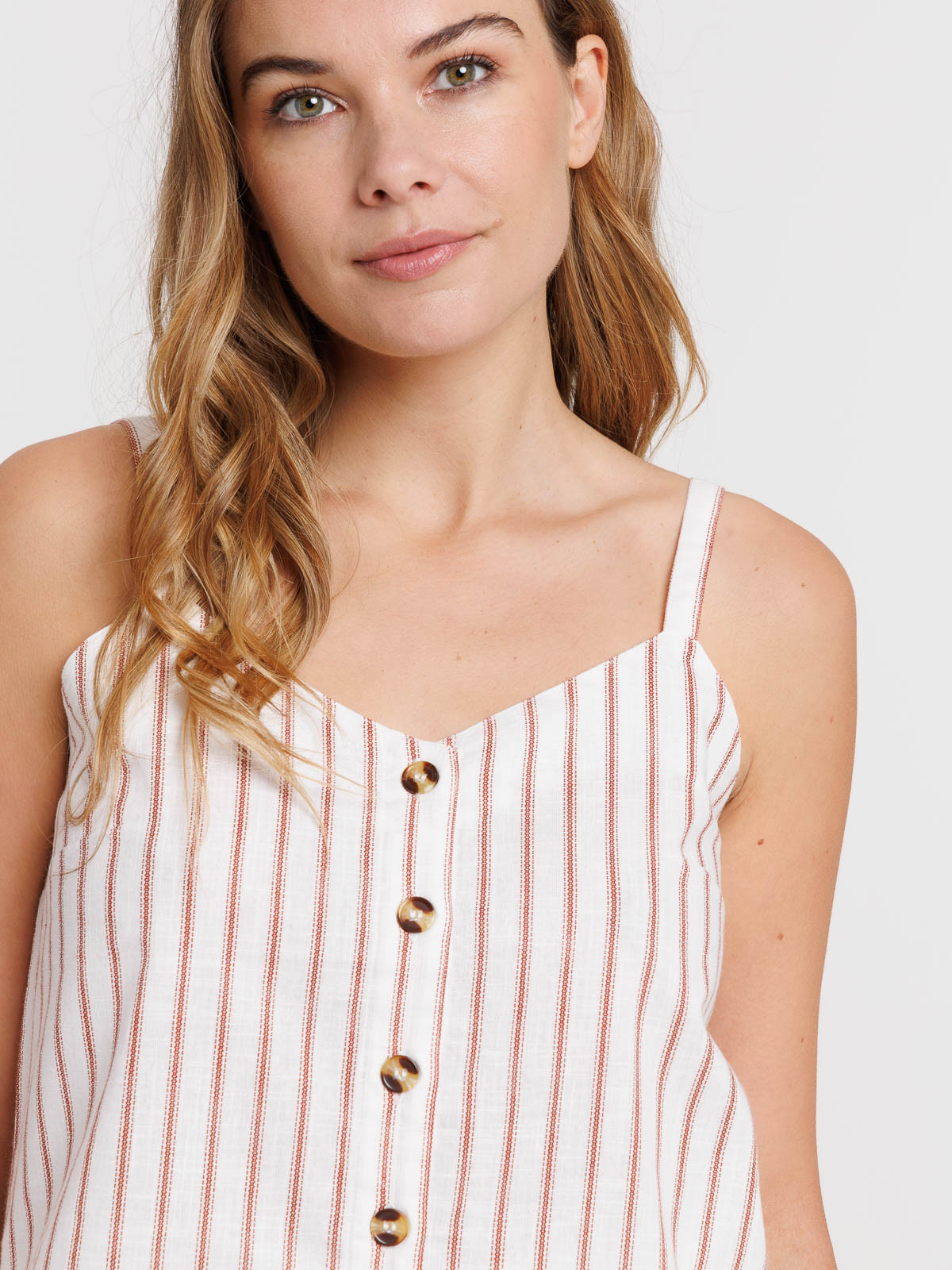 Top bretelles rayé femme