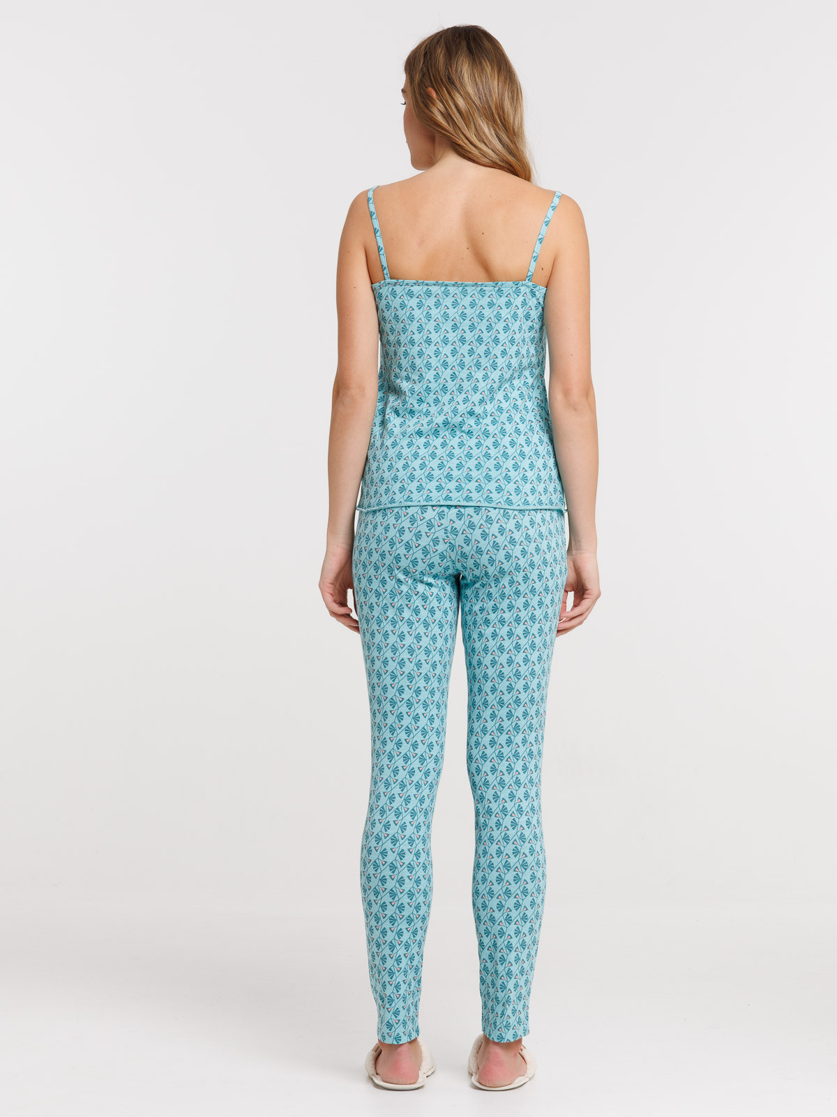 Pyjama turquoise femme