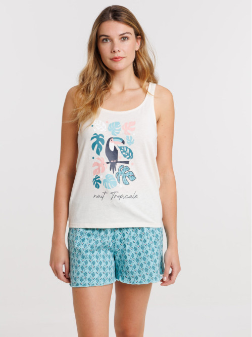 Pyjacourt perroquet femme