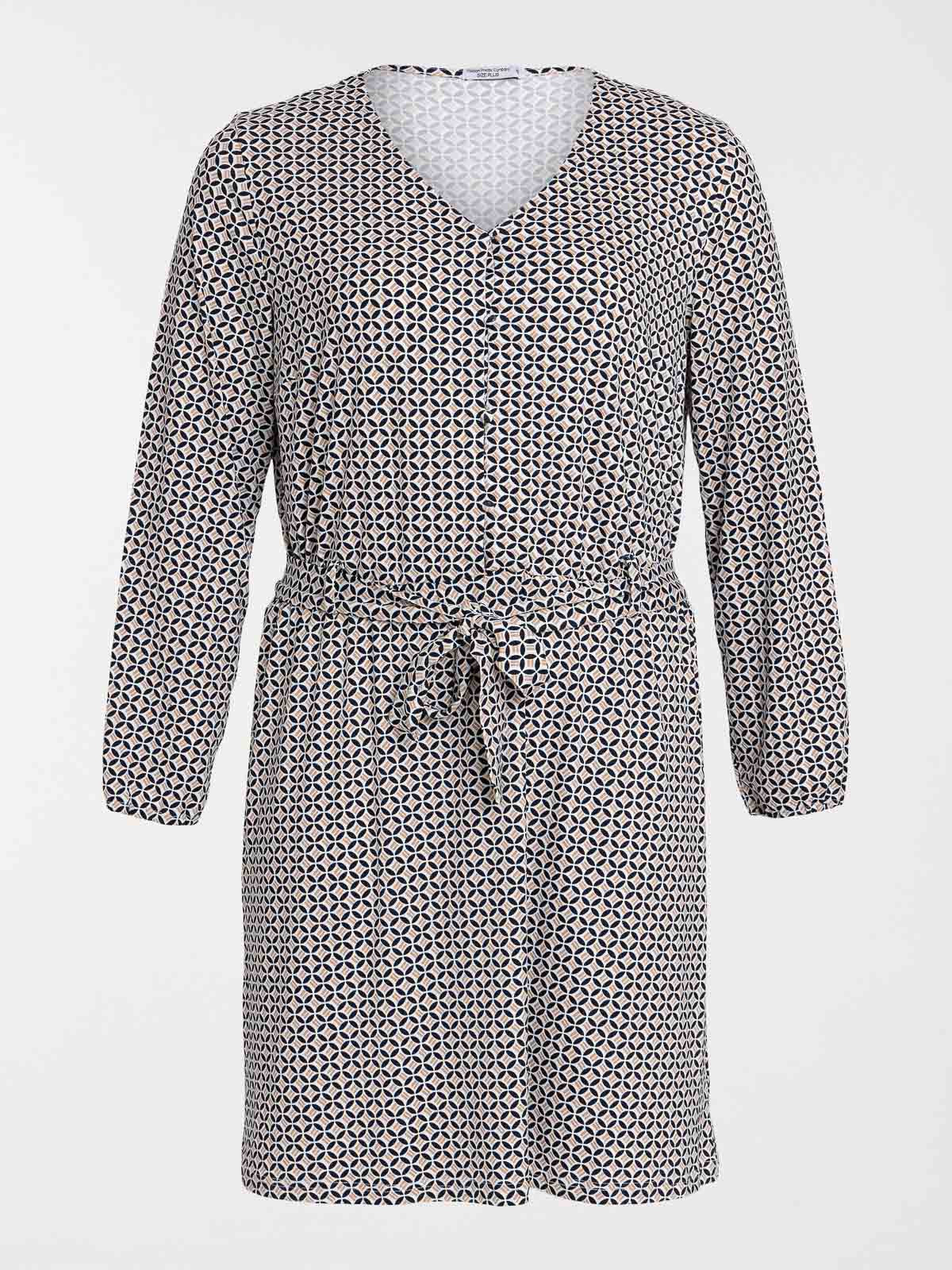 Robe graphique grande taille femme