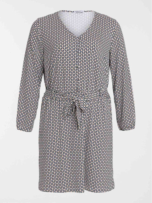 Robe graphique grande taille femme