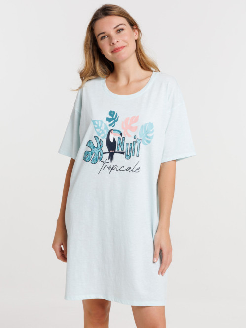 Chemise de nuit perroquet...
