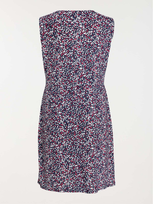 Robe imprimé grande taille femme marine