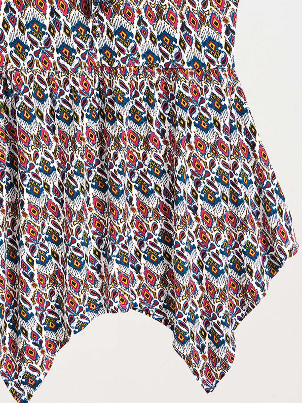 Débardeur imprimé asymétrique femme Débardeur imprimé asymétrique femme