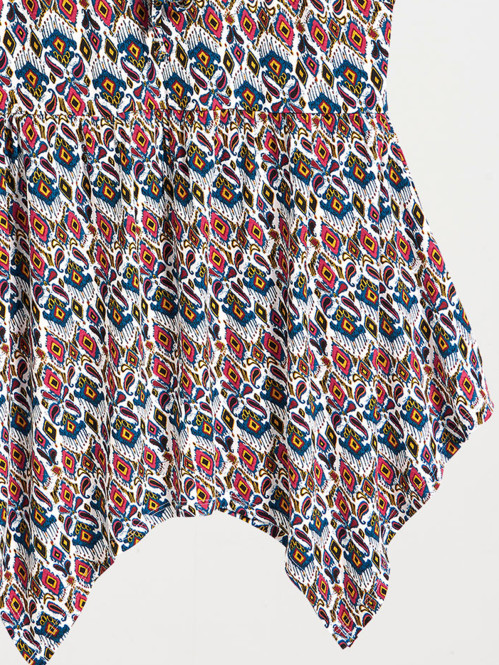 Débardeur imprimé asymétrique femme Débardeur imprimé asymétrique femme