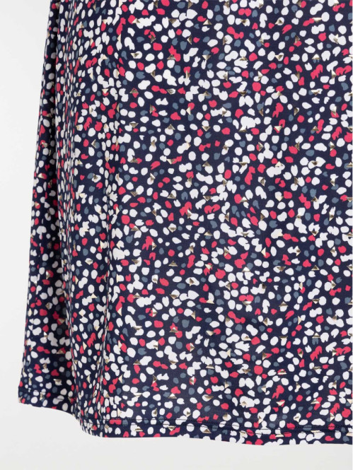 Robe imprimé grande taille femme marine