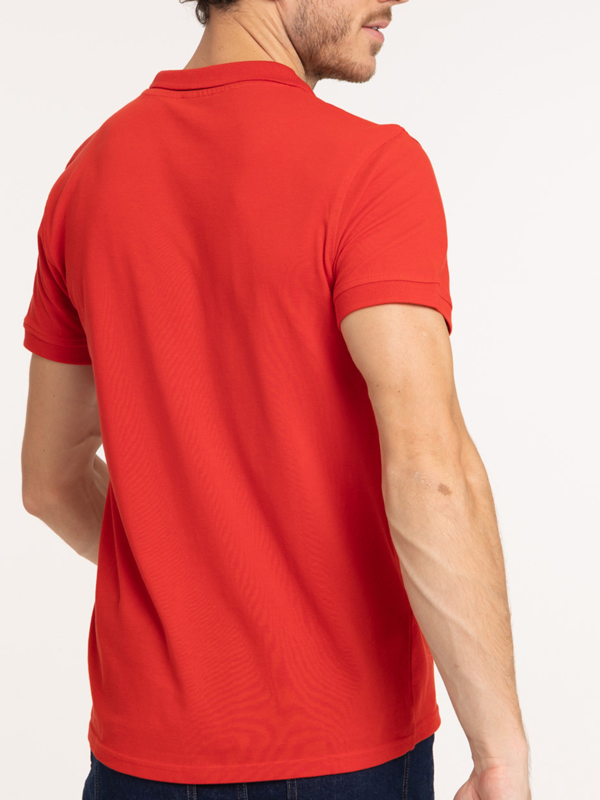 Polo coloris tomate homme Polo coloris tomate homme