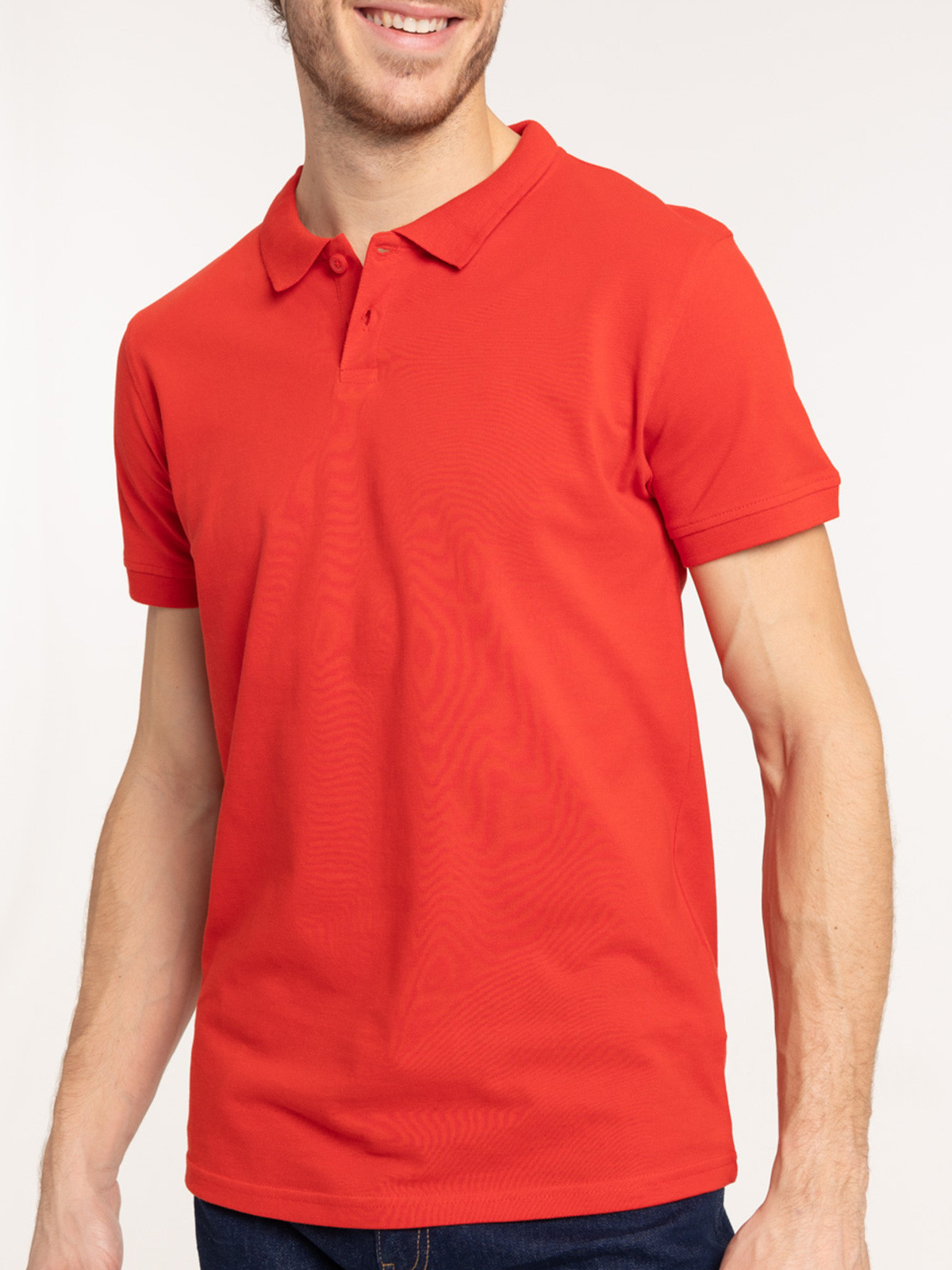 Polo coloris tomate homme Polo coloris tomate homme
