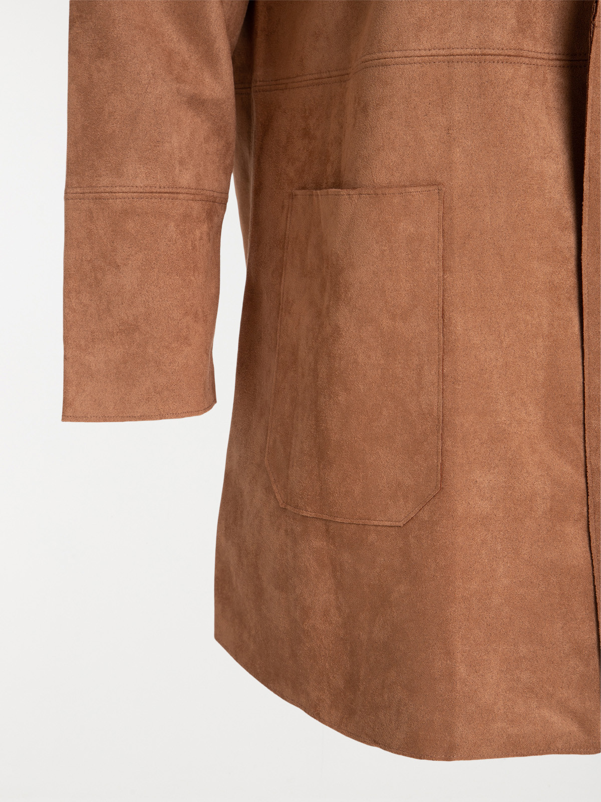 Veste suédine camel femme