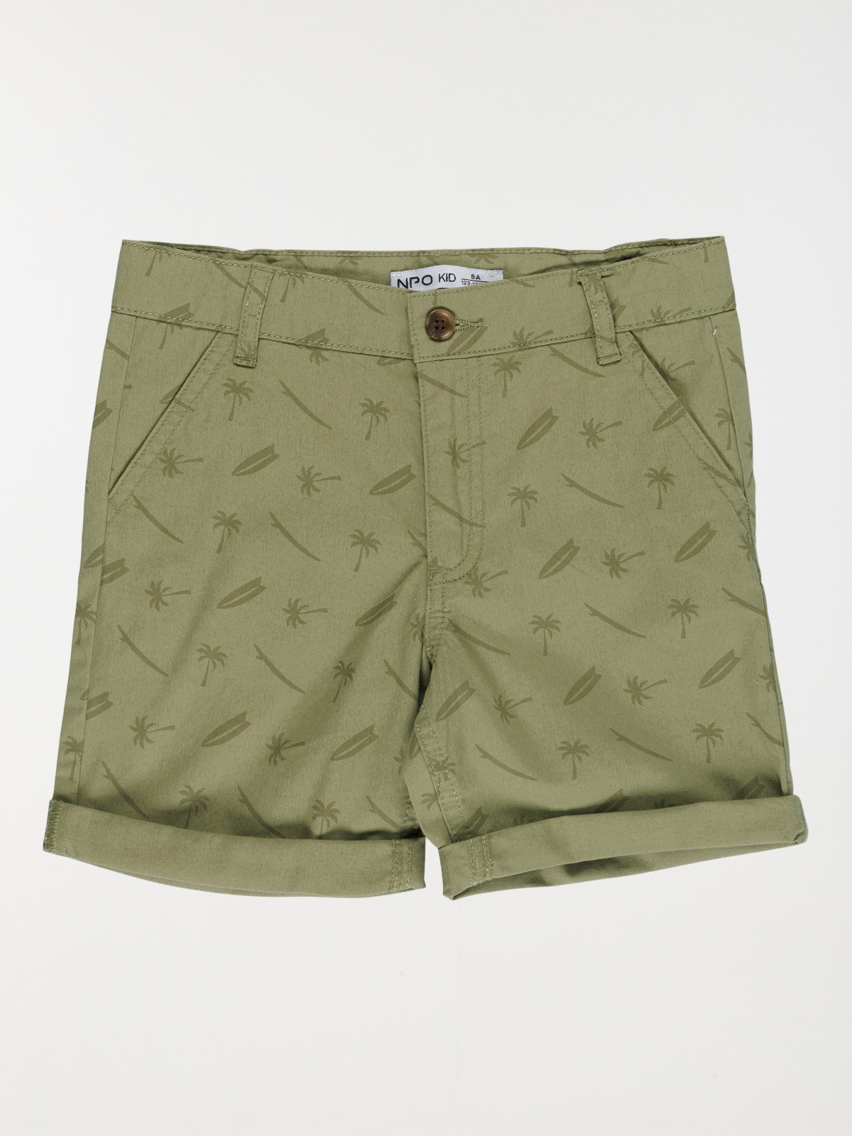 Bermuda chino motif surf garçon (3-12A)