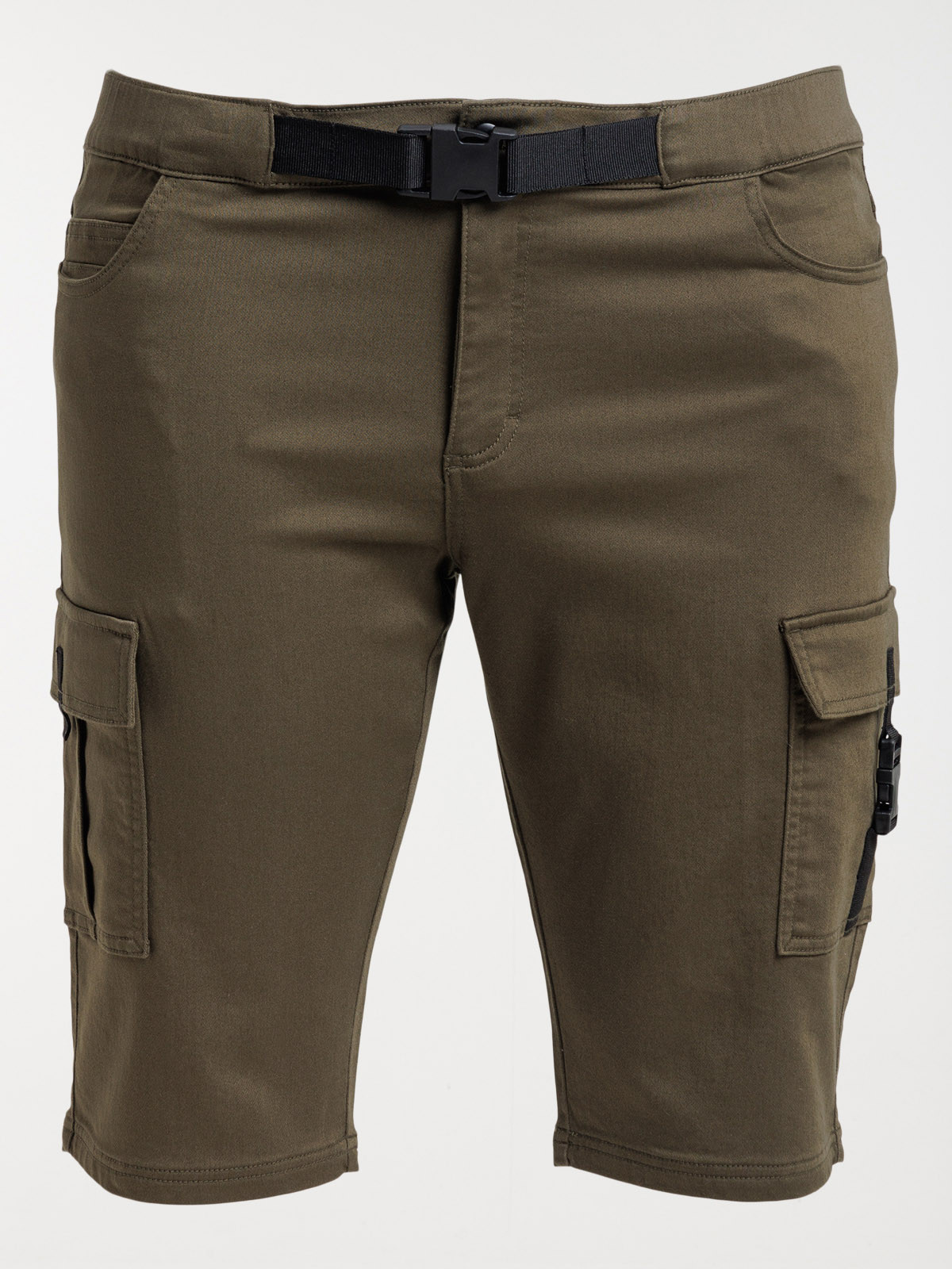 Bermuda cargo kaki grande taille homme