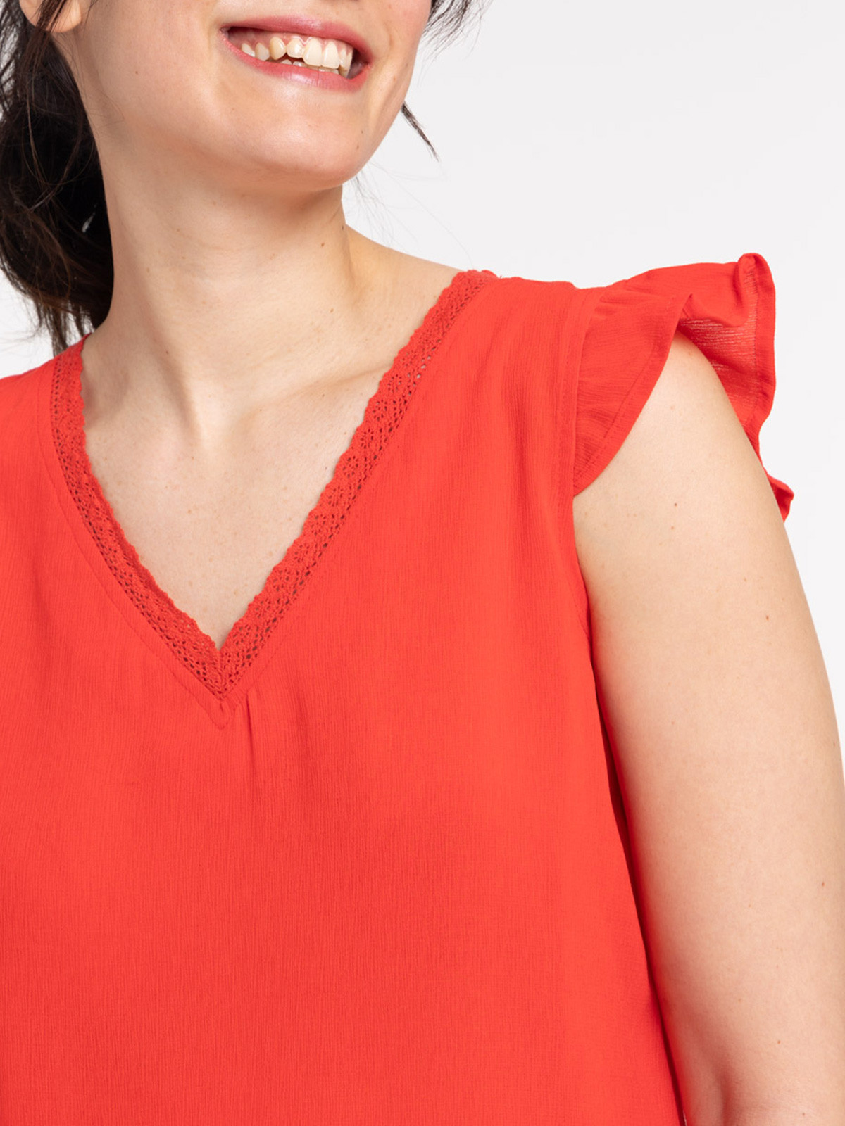 Blouse coloris red femme Blouse coloris red femme