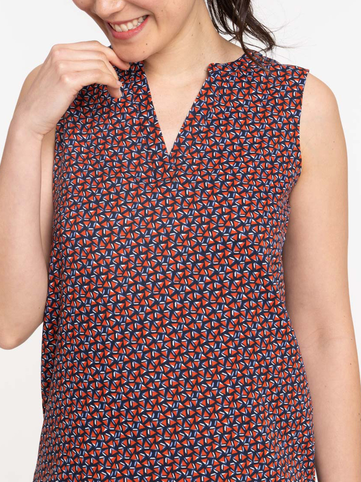 Blouse graphique sans manches femme Blouse graphique sans manches femme