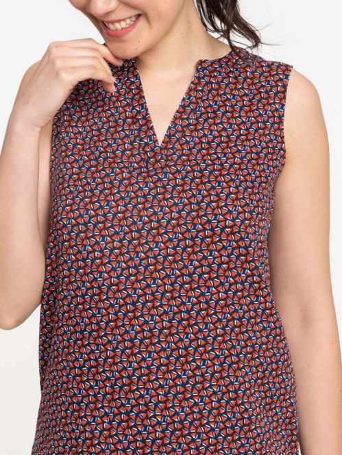 Blouse graphique sans...