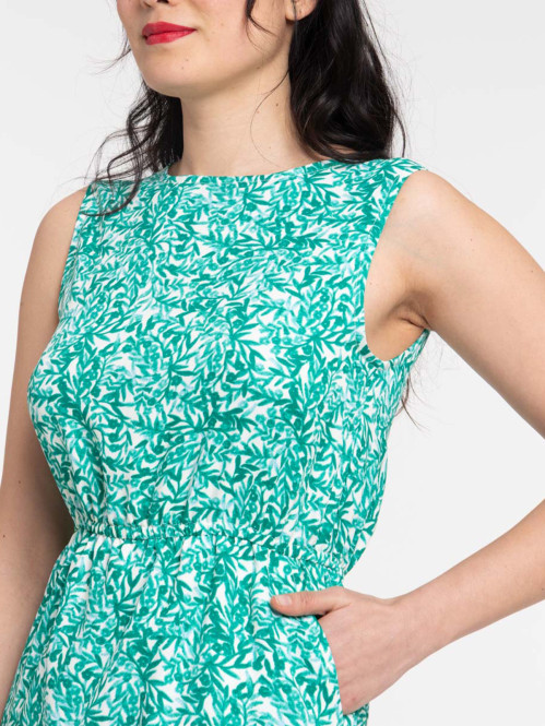 Robe imprimée fleurie femme