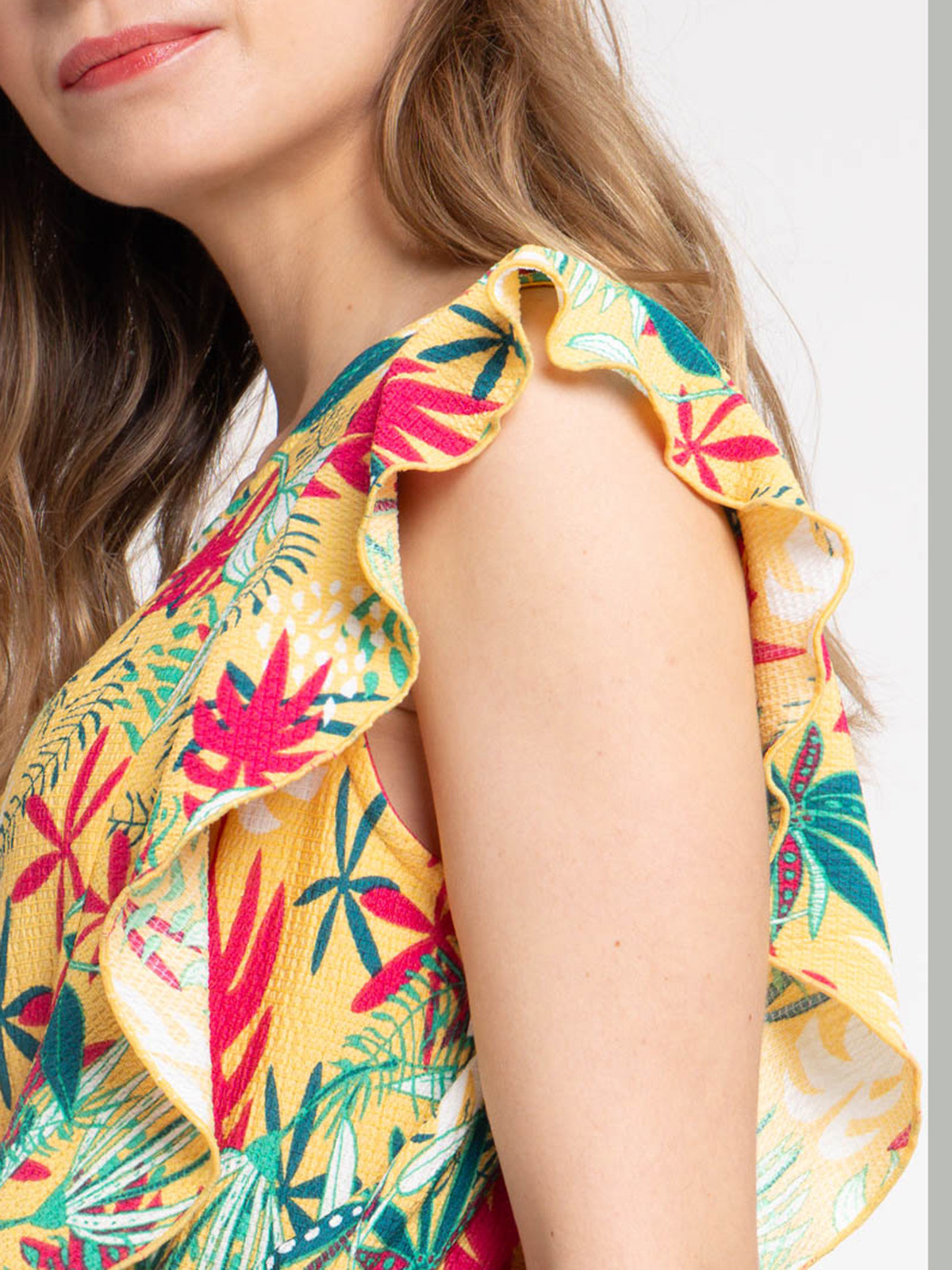 Robe motif tropical femme Robe motif tropical femme