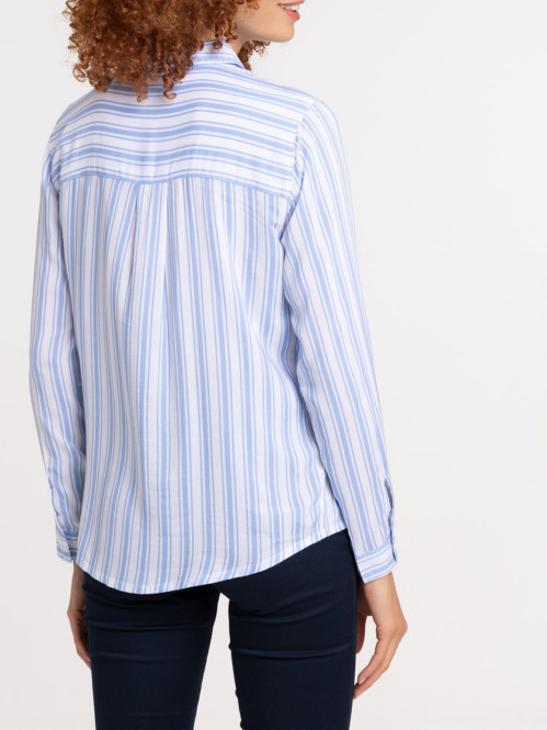 Chemise rayée serenity blue femme Chemise rayée serenity blue femme