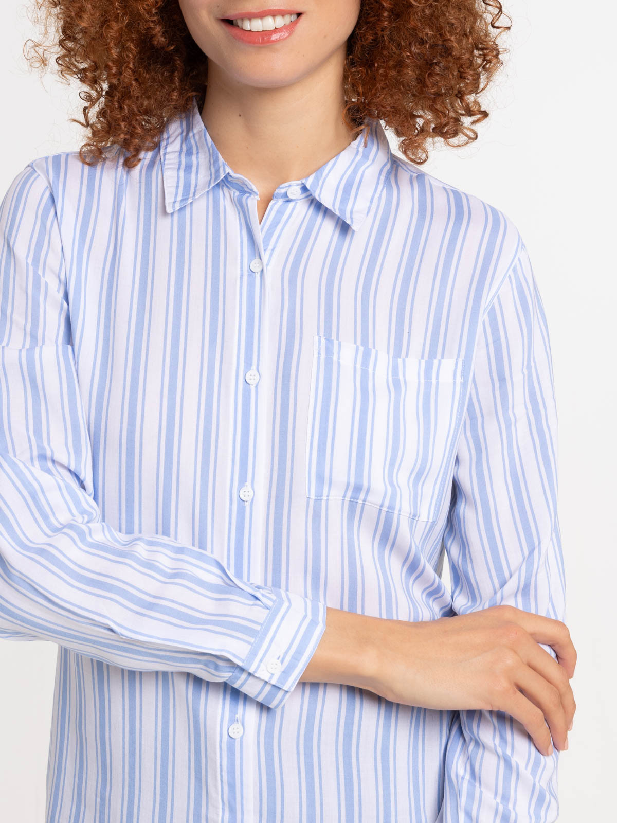 Chemise rayée serenity blue femme Chemise rayée serenity blue femme