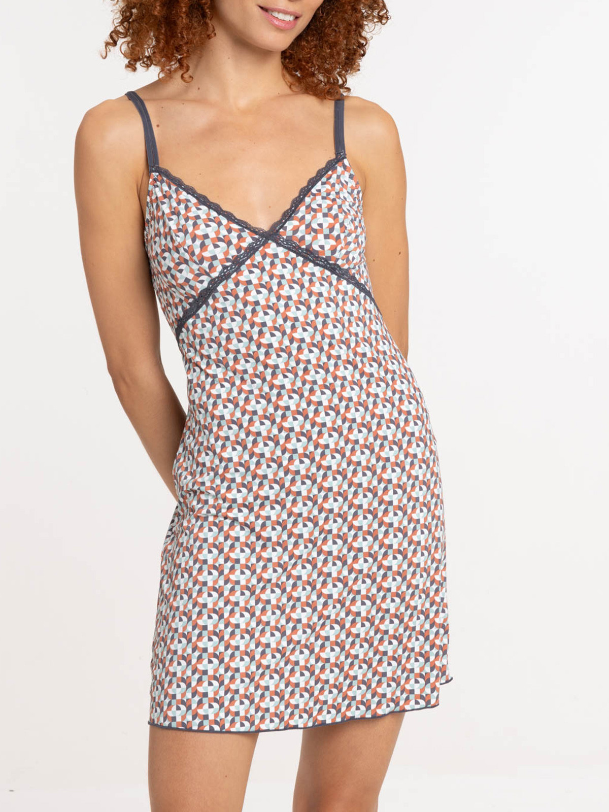 Nuisette imprimée graphique femme